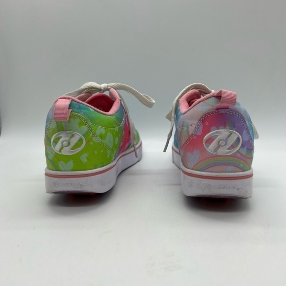 HEEELYS PRO 20 PINK & SKY BLUE ROLLER SNEAKERS YOUTH SZ 5 OR WOMENS SIZE 6 - Picture 6 of 15